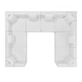 thumbnail image 4 of Modway Saybrook Canapé Sectionnel de Patio 8 Pcs en Tissu Rembourré, Blanc, 4 of 6