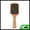 Reddish Brown, Black, Gold Tone, variant on Unique Bargains 1 Pc Wood Airbag Hair Comb Reddish Brown, Black, Gold Tone 10.04"x3.35"
