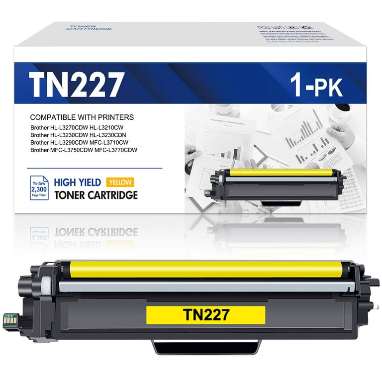 1 Yellow TN227 TN 227 / TN223-Y Toner Replacement for Brother HL-3210CW 3230CDW 3270CDW 3290CDW MFC-L3770CDW L3710CW L3750CDW DCP-L3510CDW L3550CDW Printer - Walmart.com
