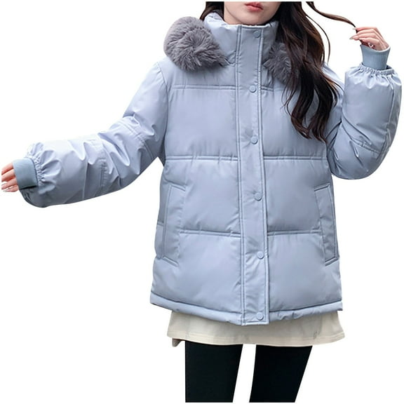 Lindreshi Winter Coats for Women 2023 Trendy Women's Winter Cotton Jacket with Hood, Waist, and Plush To Overcome Outer Coat