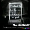 thumbnail image 3 of UPONRAY I Intend To Live Forever So Far So Good Neon Signs, 11.4"*15.7" Dimmable & USB-Powered LED Neon Light, Stylish Wall Decor for Living Room, Bedroom, Church, Bar, Party, 3 of 10