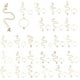 thumbnail image 5 of \ "I \" Oro De Cadena Y De Colr De Nombre De Del Alfabeto Sunnimix conjunto inicial Collar Carta pulsera, 5 of 8