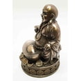 thumbnail image 2 of GOLDEN NUGGET PROSPERITY LUCKY BUDDHA INCENSE BURNER SCULPTURE BODHISATTVA, 2 of 4
