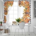 thumbnail image 5 of Fsddascl Thanksgiving Pumpkins Blackout Curtains for Bedroom/Living Room, Thermal Insulated Kitchen Curtains, Sunflowers Leaves Retro Pastoral Grommet Darkening Window Treatment Drapes 42"x84"x2, 5 of 6