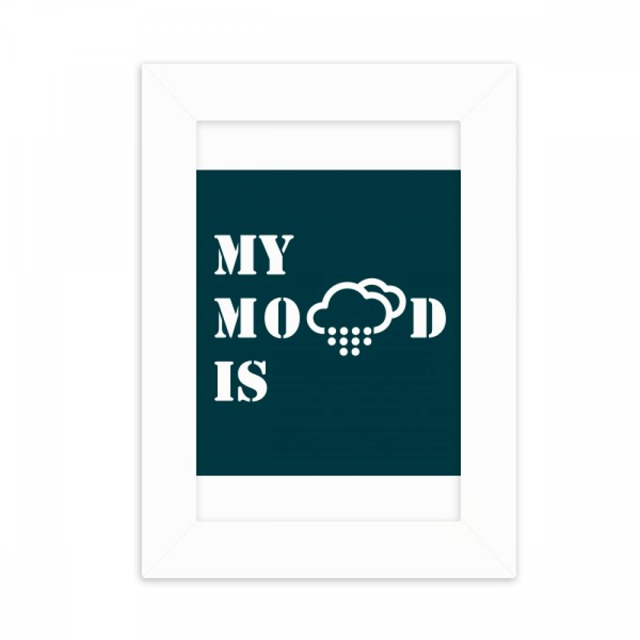 Pain Weather Rainstorm Art Deco Fashion Desktop Photo Frame Picture Display Decoration Art Painting