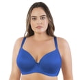 thumbnail image 3 of Casey Plunge Molded T-Shirt Bra - Nautical Blue, 3 of 5