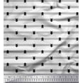 thumbnail image 1 of Soimoi White Poly Georgette Fabric Stripe & Beetles Insects Decor Fabric Printed Yard 42 Inch Wide, 1 of 1