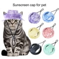 thumbnail image 1 of LiMimmuu Chapeau pour Animaux de Compagnie Ajustable Respirant avec Trous pour Oreilles Protection Extérieure Randonnée Été Chapeau de Baseball Accessoires pour Animaux de Compagnie, 1 of 6