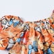 thumbnail image 4 of Odeerbi 1-7 Años Niñas Conjunto de Verano de Algodón Floral de Manga Corta Conjunto de Pantalones Cortos Juegos de Dos Piezas, 4 of 8