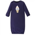 thumbnail image 3 of Hudson Baby Infant Boy Cotton Long-Sleeve Gowns 4pk, Ice Cream Truck, 0-6 Months, 3 of 5