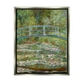 thumbnail image 5 of Stupell Industries Bridge Over Lilies Monet Classic Painting Luster Gray Framed Floating Canvas Wall Art, 16x20, by Claude Monet, 5 of 5