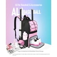 thumbnail image 2 of Bolsa de béisbol COMECOI Mochila de softball con compartimento para zapatos, 2 of 7