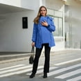 thumbnail image 4 of Riecok Maternity Winter Coat 3 in 1 Puffer Hooded Jacket Solid Long Sleeve Zip up Thick Parkas Outerwear with Pocket, 4 of 8