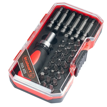 Stubby Ratchet and Screwdriver Bit Set 34 PC by