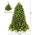 thumbnail image 2 of Costway 6ft Pre-lit PVC Christmas Fir Tree Hinged 8 Flash Modes w/ 650 LED Light, 2 of 10