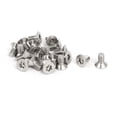 thumbnail image 1 of Unique Bargains M3x6mm 304 Acier Inoxydable Torx Sécurité Tête Plate Anti-Vol Vis 20pcs, 1 of 3