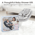 thumbnail image 5 of TouHeart Electric Baby Swing with Remote, 5-Speed Sway & Vibration, Bluetooth Music, Gray, 5 of 9