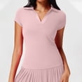 thumbnail image 4 of Haivin Women's Casual Top, Solid Color Short Sleeve, for Everyday Wear, 4 of 5