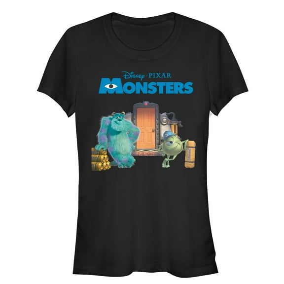 Junior's Monsters Inc Mike and Sulley Scream Factory Graphic Tee Black 2X Large