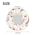 thumbnail image 4 of Kdxio Wildflower Watercolor 3 Print Shower Cap for Women,Elastic and Reusable,Double Waterproof Layers Bathing Hat, 4 of 6
