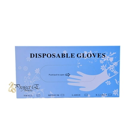 80 PCS Disposable Durable PVC Emulsion Multi-Purpose Beauty Salon Food Medical Clean Use Gloves - Large Size
