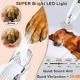 thumbnail image 4 of 2-in-1 Dog Nail Grinder & Dog/Cat Nail Clippers,Rechargeable Dog Nail Trimmers for Large Medium Small Pets,2 LED Lights and Safety Guard Pet Nail Grinder for Dogs and Cats,Quiet Sharpest Advanced, 4 of 9