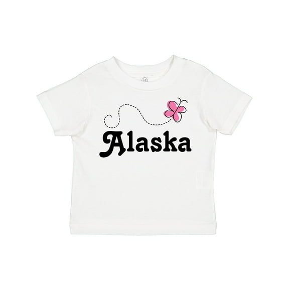 Inktastic Alaska Butterfly Girls Toddler T-Shirt