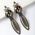 thumbnail image 3 of Butterflies Vintage Copper Crown-Shaped Bookmarks: Stainless Steel Book Accessories, Gift for Book Lovers - Set of 2, 3 of 5