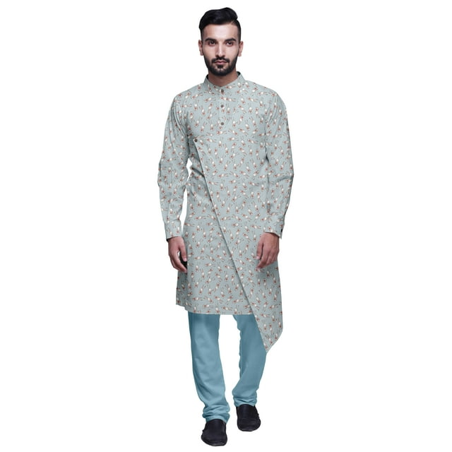 Atasi Kurta Imprimé de Designer pour Garçons Ensemble Kurta Pyjama Décontracté Vêtements d'Été