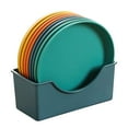 thumbnail image 1 of Macaron Spit Bone Dish Spit Bone Dish Household Snack Small Dish Pickle Dish Plastic Snack Cake Dish Dining Table Garbage Plate Storage, 1 of 8