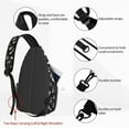 thumbnail image 3 of Sling Backpack Crossbody Sling Bag for Women Men Shoulder Bag Travel Hiking Daypack, 3 of 6