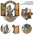 thumbnail image 2 of Gnomo de jardín al aire libre, estatua de dinosaurio de resina para jardín, decoración de árbol de jardín para ventana, hogar, jardín, decoración artística, niños y niñas (dinosaurio,, 2 of 5