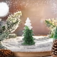 thumbnail image 7 of Flocked Christmas Trees, Crystal Christmas Tree Pines Ornament Resin Crafts To Table Display And Gift Mini Christmas Trees, 7 of 7