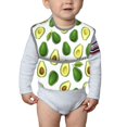 thumbnail image 6 of Zufioo Avocado1 Print Toddler Adjustable Waterproof Bib, 11.6x15 Inch Feeding Bib Suitable for 6-24 Month Babies, 6 of 8