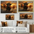 thumbnail image 4 of Designart "Expressive Yaks On The Horizon I" Yaks Floater Framed Wall Art Prints, 4 of 5