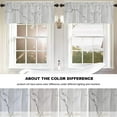 thumbnail image 6 of White Brown Marble Kitchen Valances Window Curtain,Abstract Beautiful White Marble Gray Antique Architecture Decoration Window Valances Curtains Drapes for Kitchen Bedroom, 6 of 6