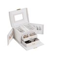 thumbnail image 1 of Caja De Joyería, Collar, Anillo, Organizador De Almacenamiento, Cuero Sintético, Joyero Grande, Caja De Regalo Yuarrent HA027677-02, 1 of 5