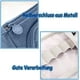 thumbnail image 4 of Estuche de 3 compartimentos, estuche de gran capacidad, estuche grande, azul claro, 4 of 5