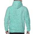 thumbnail image 7 of Salouo Teal Turquoise Glitter Pattern Men's Fall Hoodie Sweatshirt,Sport Hoodie with Pockets for Men Pullover Casual Hooded Sweatshirt-XX-Large, 7 of 7