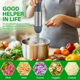 thumbnail image 5 of Immersion Blender Handheld 1100W 3 in 1 Corded Stick Hand Blenders for Kitchen with Trigger Speed Control, with Whisk, Milk Frother Attachemnts, Perfect Emulsifier for Soup, Smoothie, Puree, 5 of 8