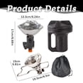 thumbnail image 5 of Infra-Red Tank Top Outdoor Heater for Use with Propane Gas Tanks(Not Included) for Camping, Patios, and More, Single Burner, Durable & Portable, Liquefied Heater For Heating, 1Pc(Silver,5x5x6.7"), 5 of 6