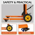 thumbnail image 4 of AECOJOY Hydraulic Material Lift Pallet Truck 500 Lbs,Lift Table Cart,32" Max Lift Height Pallet Truck Jack with Lockable Swivel Casters – Ideal for Warehouse, Workshop and Garage Use, 4 of 11