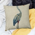 thumbnail image 2 of SHANXI Elegant Crane Decorative Throw Pillow Cover - Stylish Accent for Home Decor 12x12in, 2 of 5