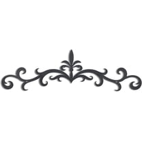Metal Scroll Wall Medallion Wall Art Decor Rustic Iron 1-Piece