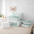 thumbnail image 6 of Manfei Aqua Marine Chic Abstract 7-Piece Twin Bedding Sets for Adult, Oil Printing Bedding Comforter Set, Mid Century Artwork Reversible Sheet Sets, Luxury Bedroom Decor, 6 of 8