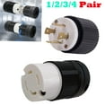 thumbnail image 2 of 30Amp 125/250V Male Female Twist Lock 4 Wire Plug Nema L14-30 Receptacle New, 2 of 9