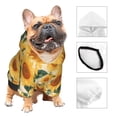 thumbnail image 3 of Balery Green Leaf Sunflower Sudadera con Capucha para Perros Pequeños – Ropa para Mascotas, Disfraz para Perros y Gatos, Ideal para Fiestas y Cosplay-X-Large, 3 of 7