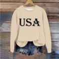 thumbnail image 5 of Girl's Sweatshirts Love Letter Graphic Cotton Drop Shoulder Long Sleeve Crewneck Pullover Kids Valentines Blouse, 5 of 7