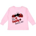 thumbnail image 3 of Inktastic My Daddy Loves Me with Cute Ladybugs Boys or Girls Long Sleeve Toddler T-Shirt, 3 of 5