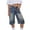 Blue-D, variant on Denim Shorts For Girls Button Down Zipper High Waist Cargo Pants Casual Loose Trendy Short Jeans With Pockets (9-10 Years, Gray-A)
